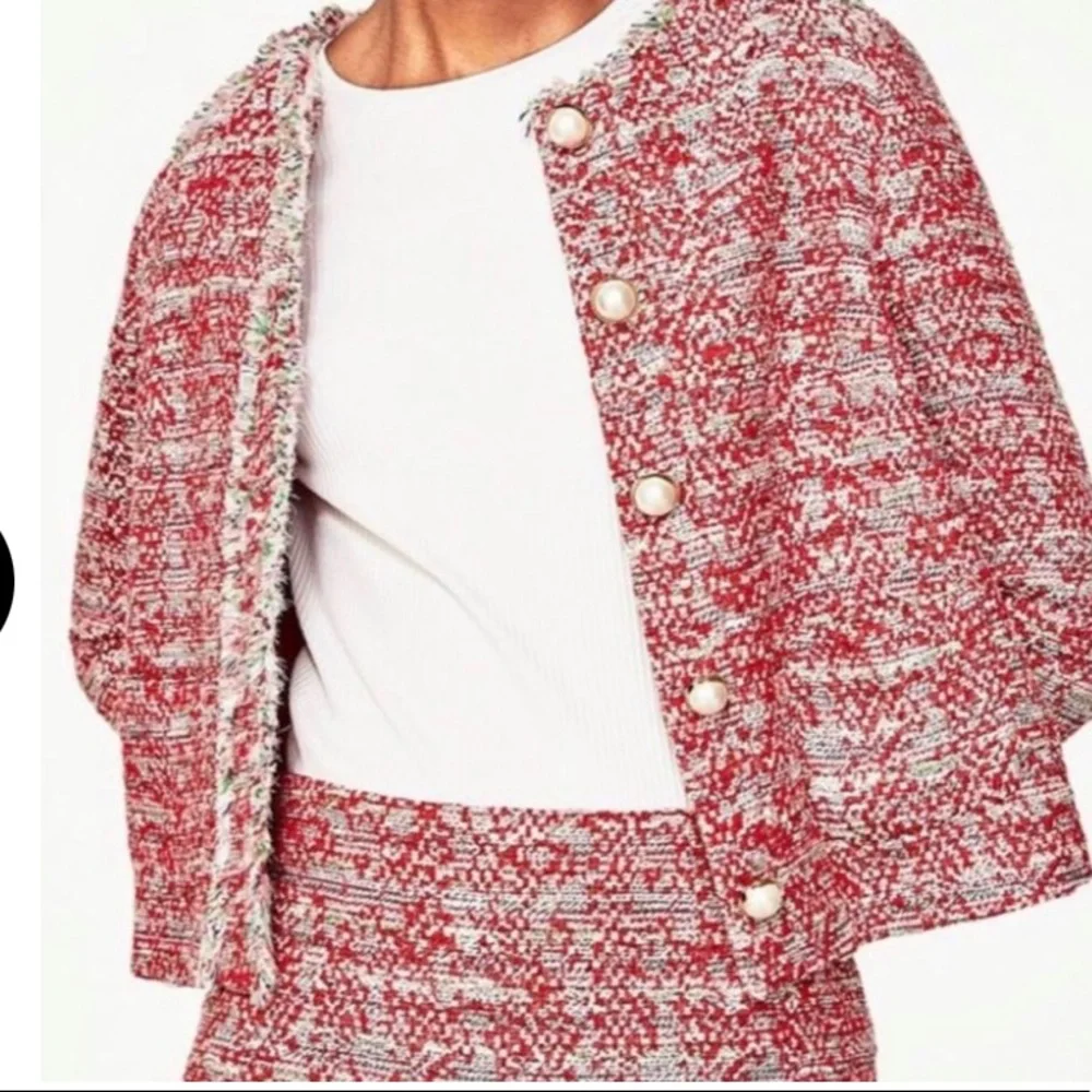 Reposh from Dorinda Medley’s Closet* Red Favorite Blogger Blazer and Skirt - Picture 3 of 16